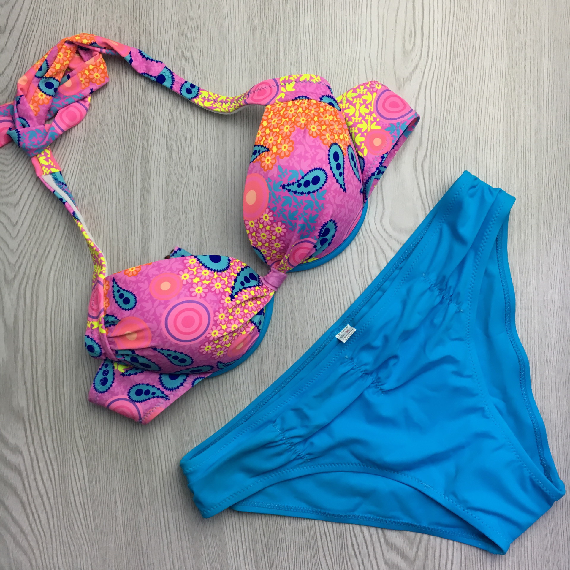 F4604-2 Wonderful Womens Tankini  Halter Bikini